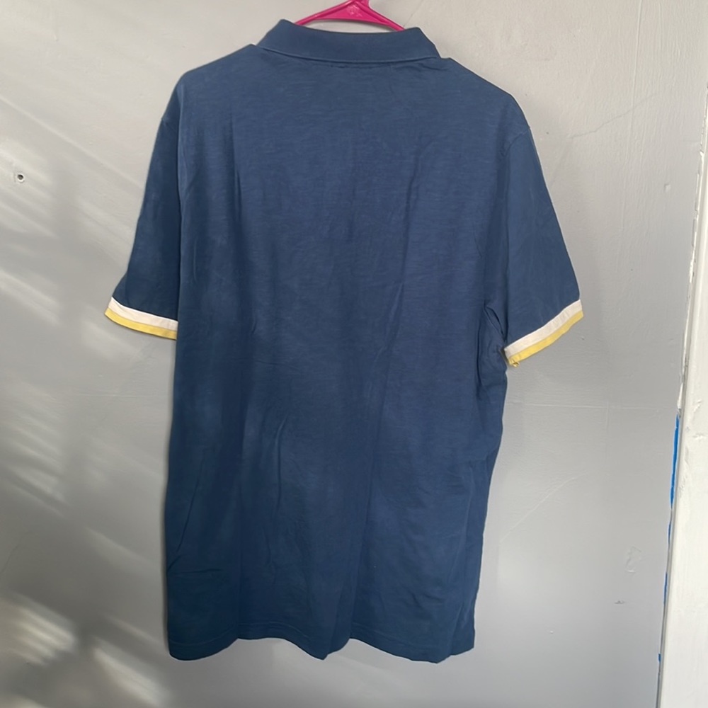 Original Penguin XL Navy Striped Sleeves Polo preppy new money country club - Picture 6 of 8